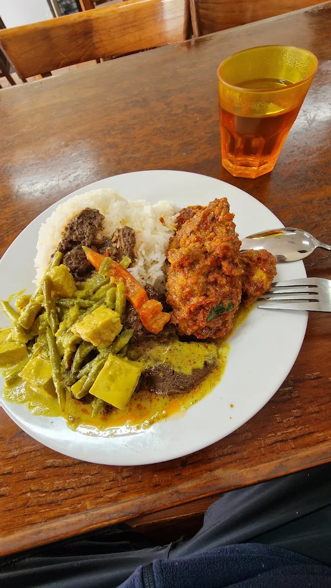 A Bit of Everything Sambal Ayan Beef Randang and Green Beans with Tofu