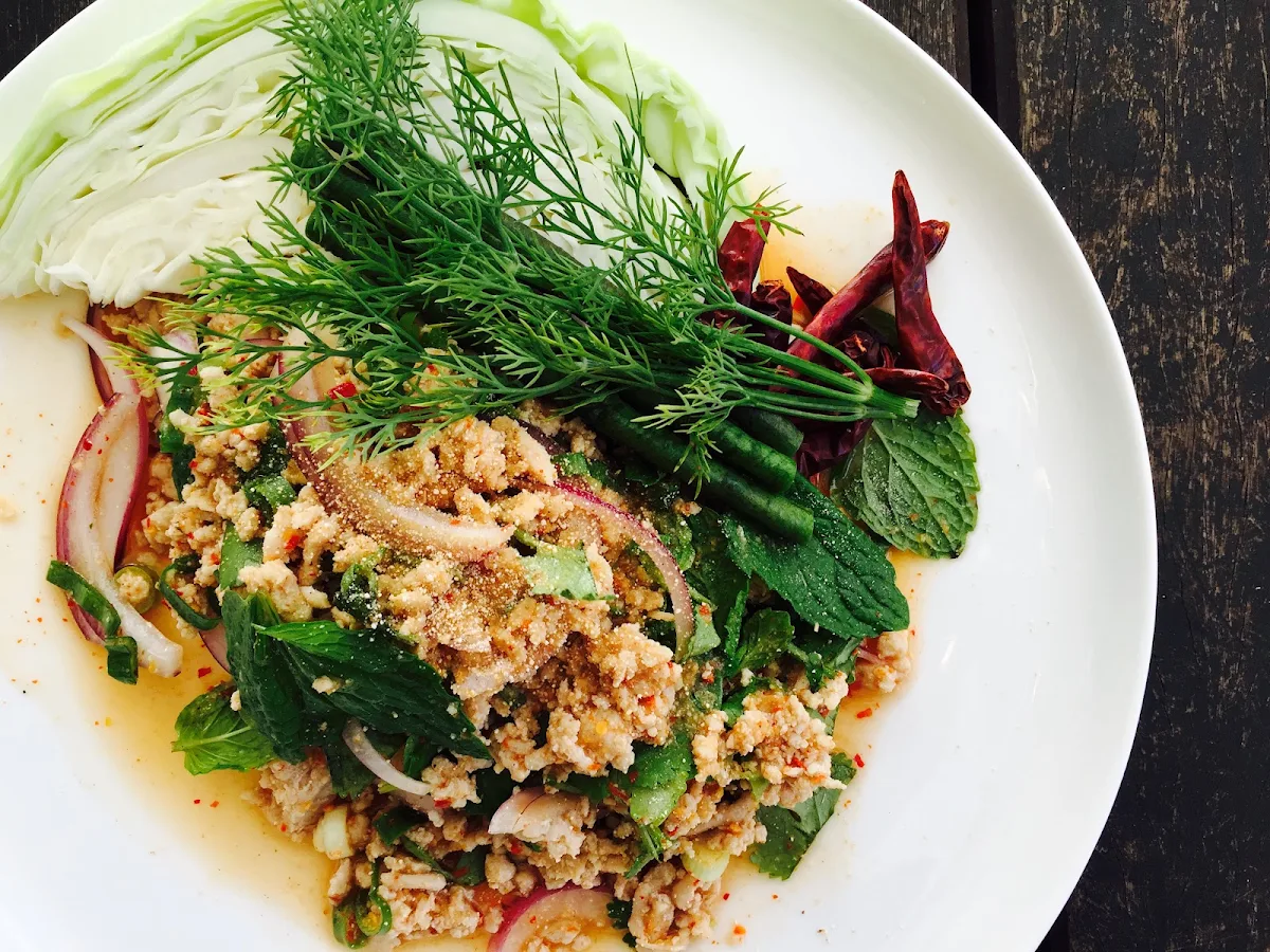 Larb Gai, Copper Spoon Thai Restaurant & Bar