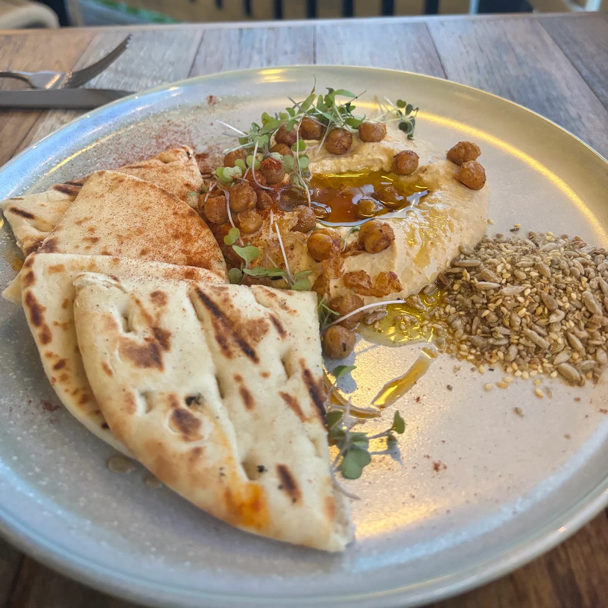 Hummus, Six Beaches Fish Grill and Bar
