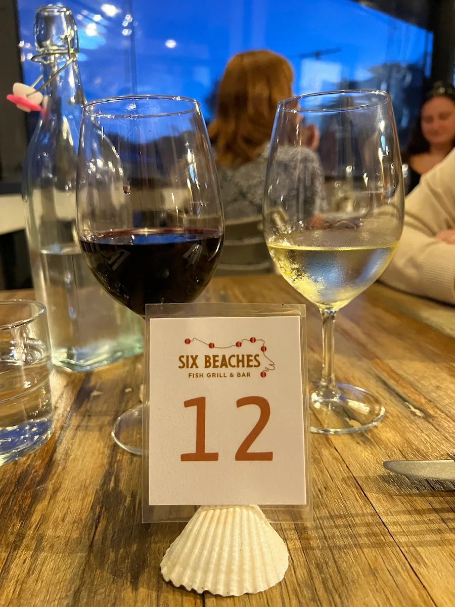 Wines, Six Beaches Fish Grill and Bar