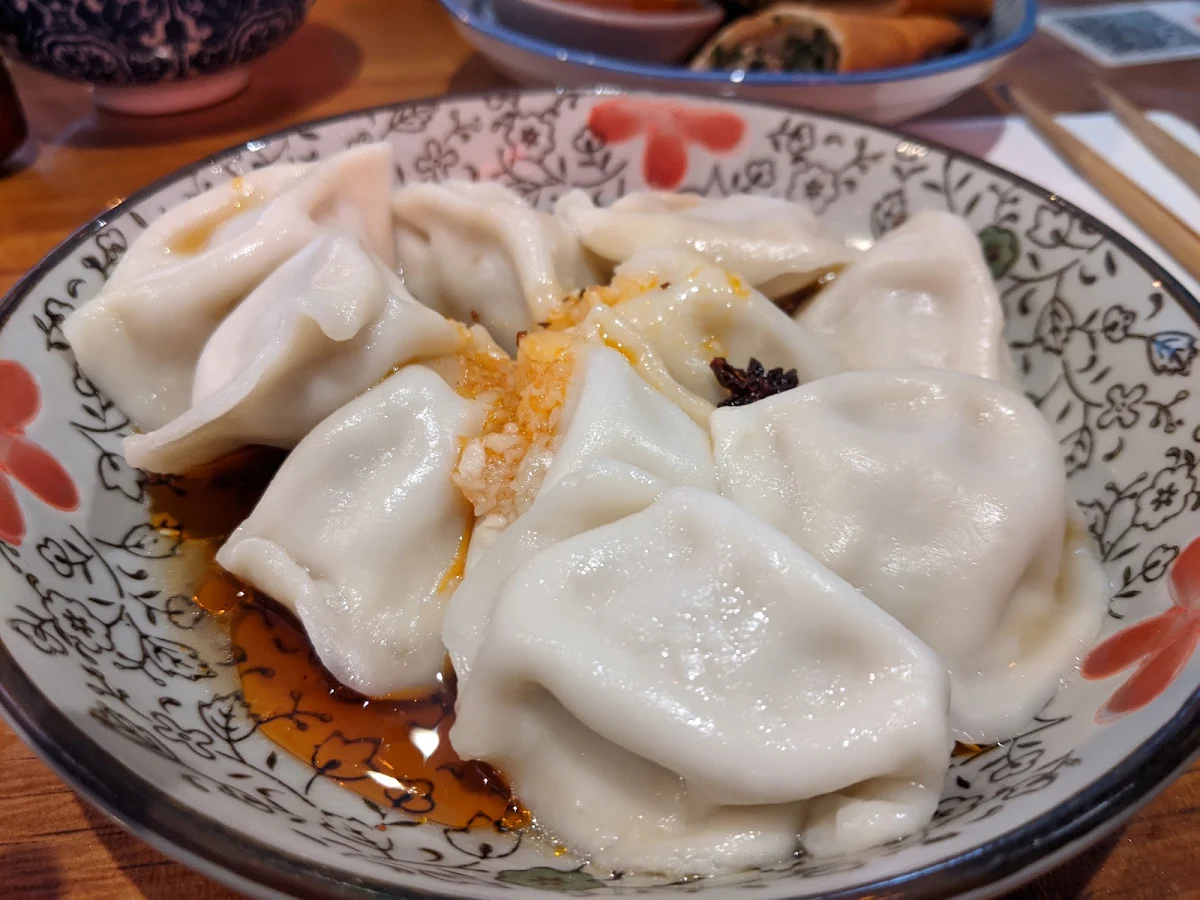 Wonton in Red Chili Sauce