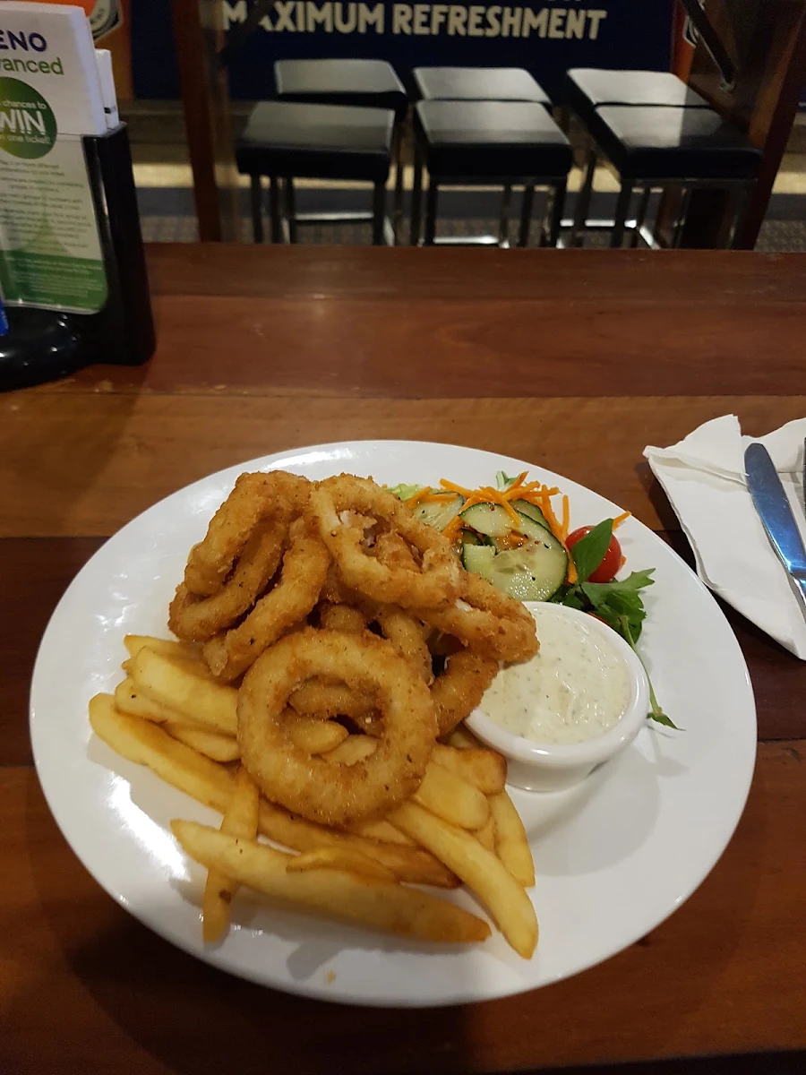Lightly Dusted Calamari, Patriots Sports Bar
