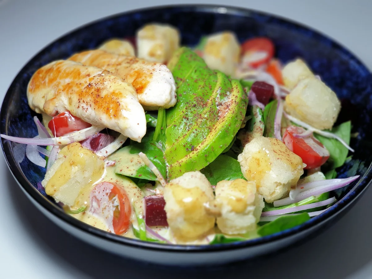 Crispy Tofu Keto Salad GF V