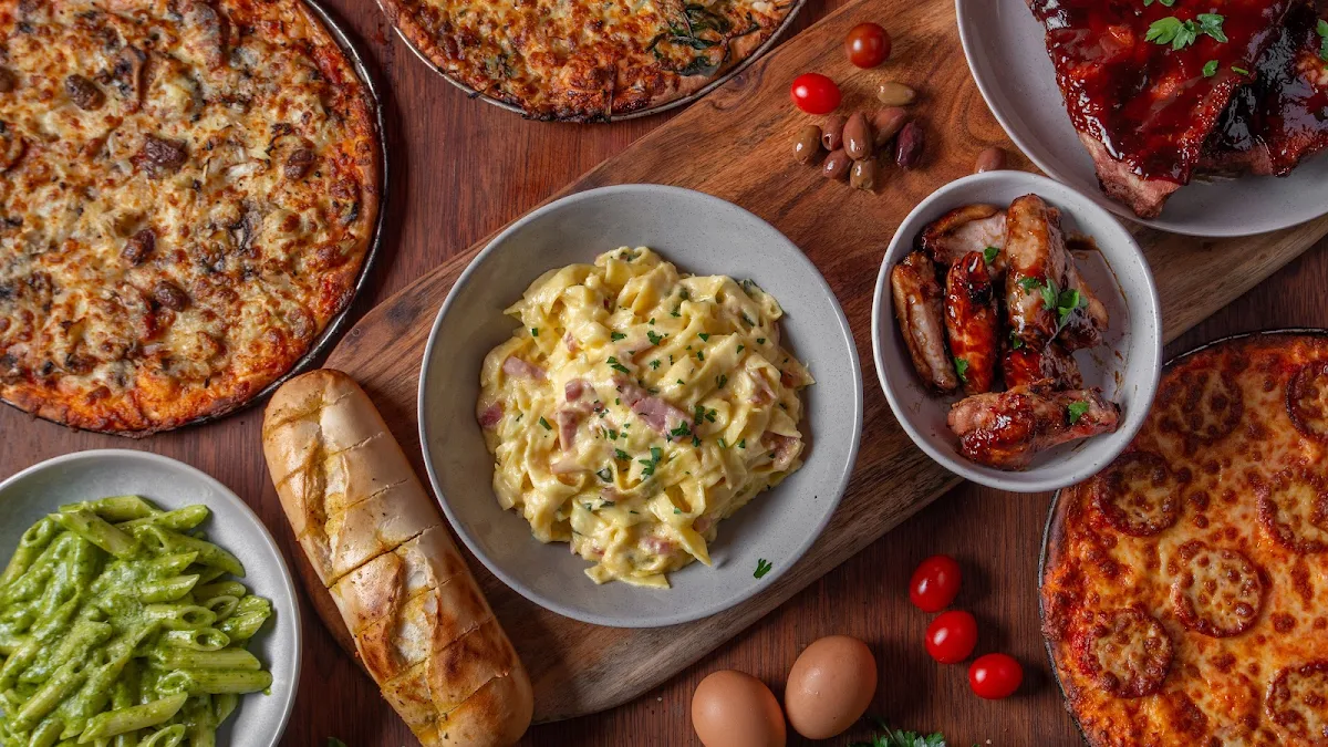 Large Pizza & Pasta, Hungry Wolf's Italian restaurant
