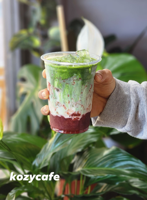 Iced Strawberry Matcha Latte