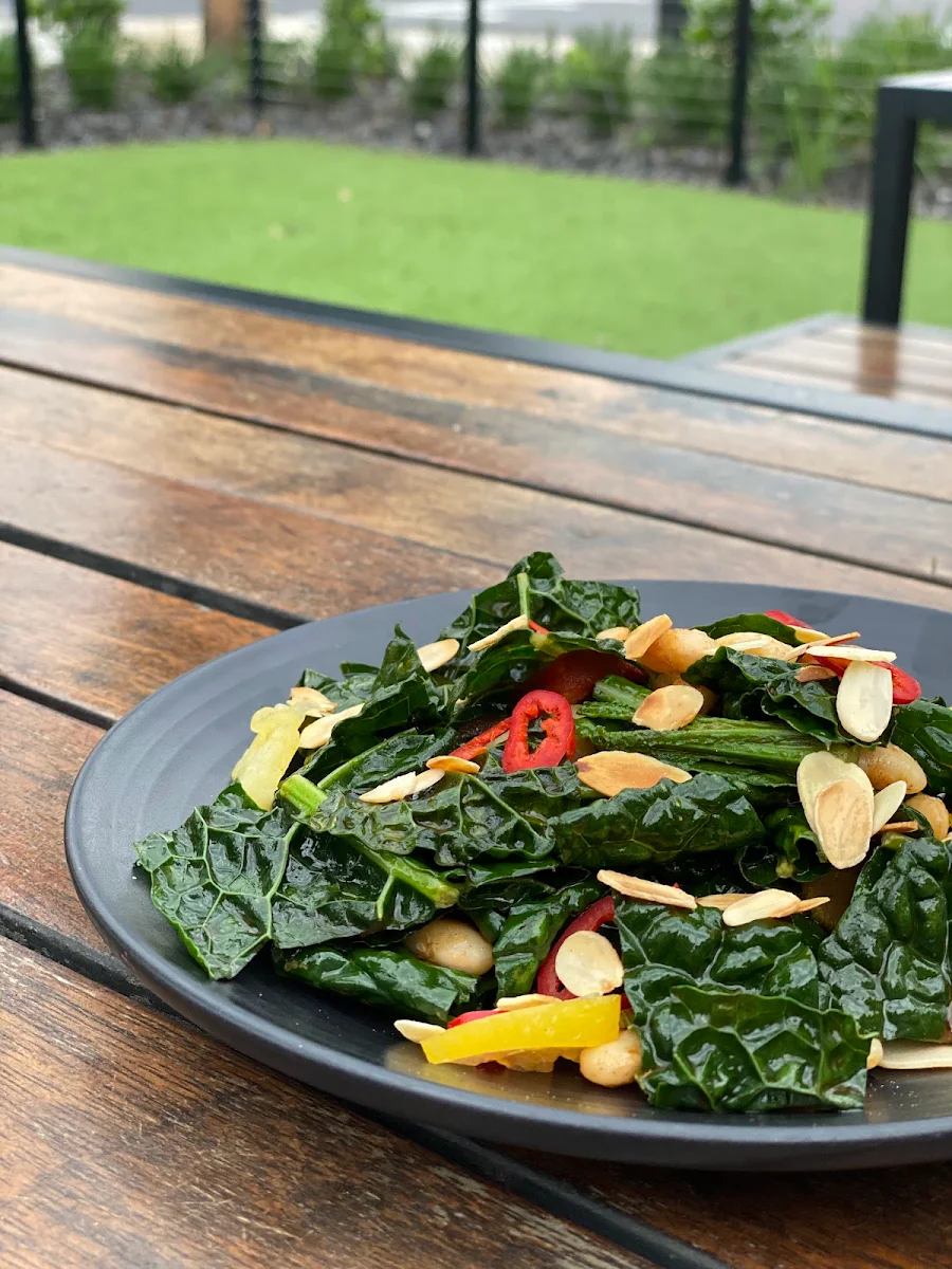 Charred Seasonal Greens Broccolini Asparagus Shaved Pecorino & Lemon Zest