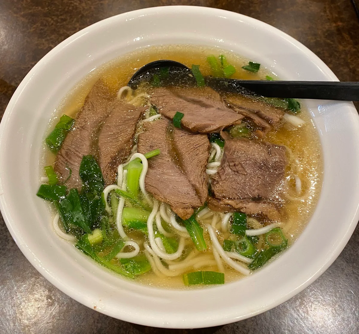 Sliced Braised Beef in Noodle Soup