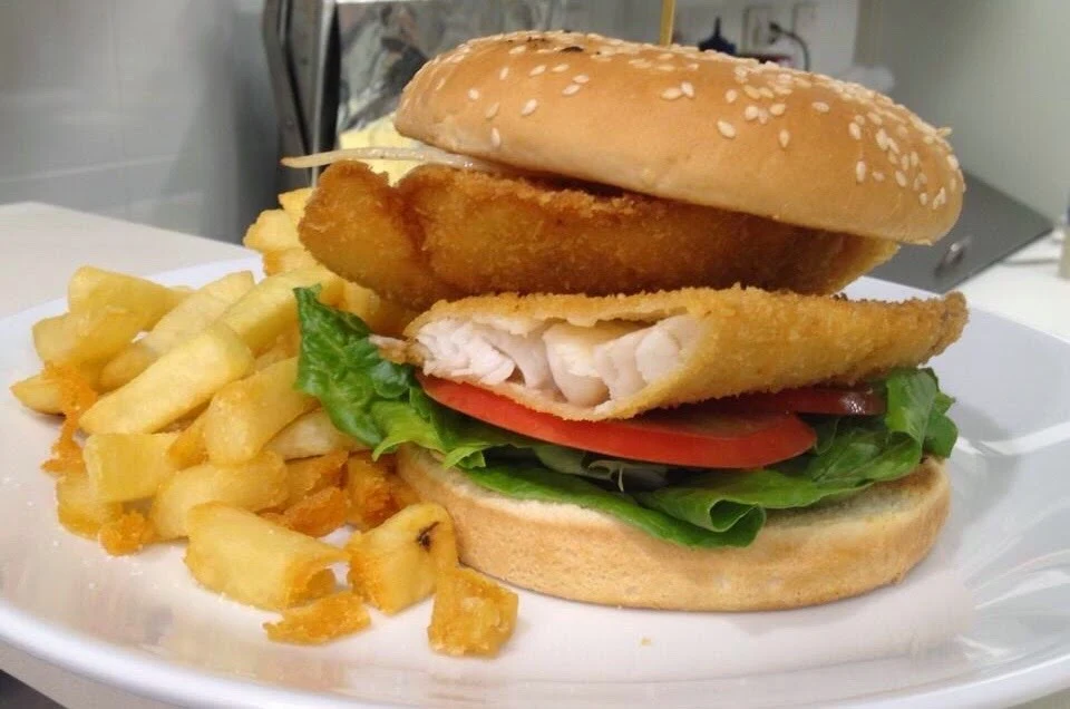 Fish Burger, Noah's Ark Fish Bar & Eatery