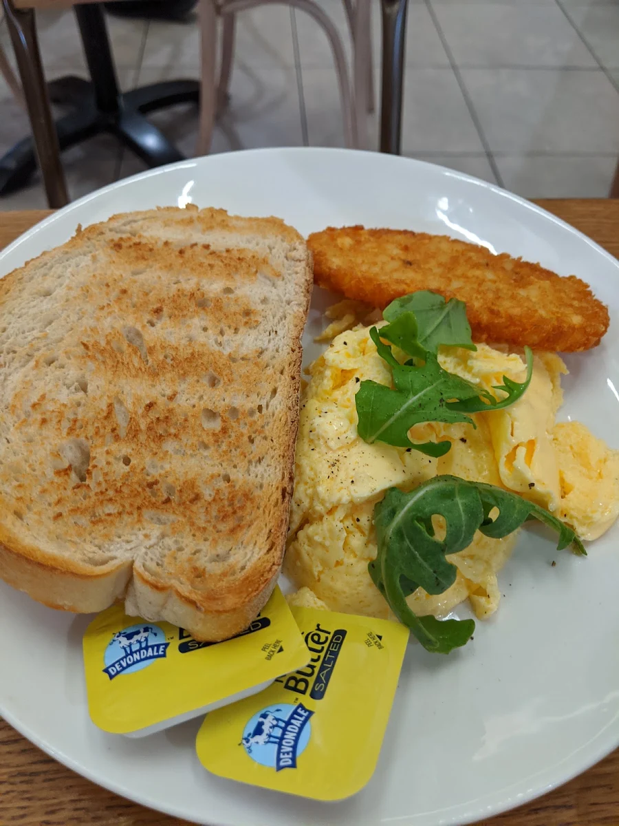 Scrambled Eggs, Caffe Cherry Beans