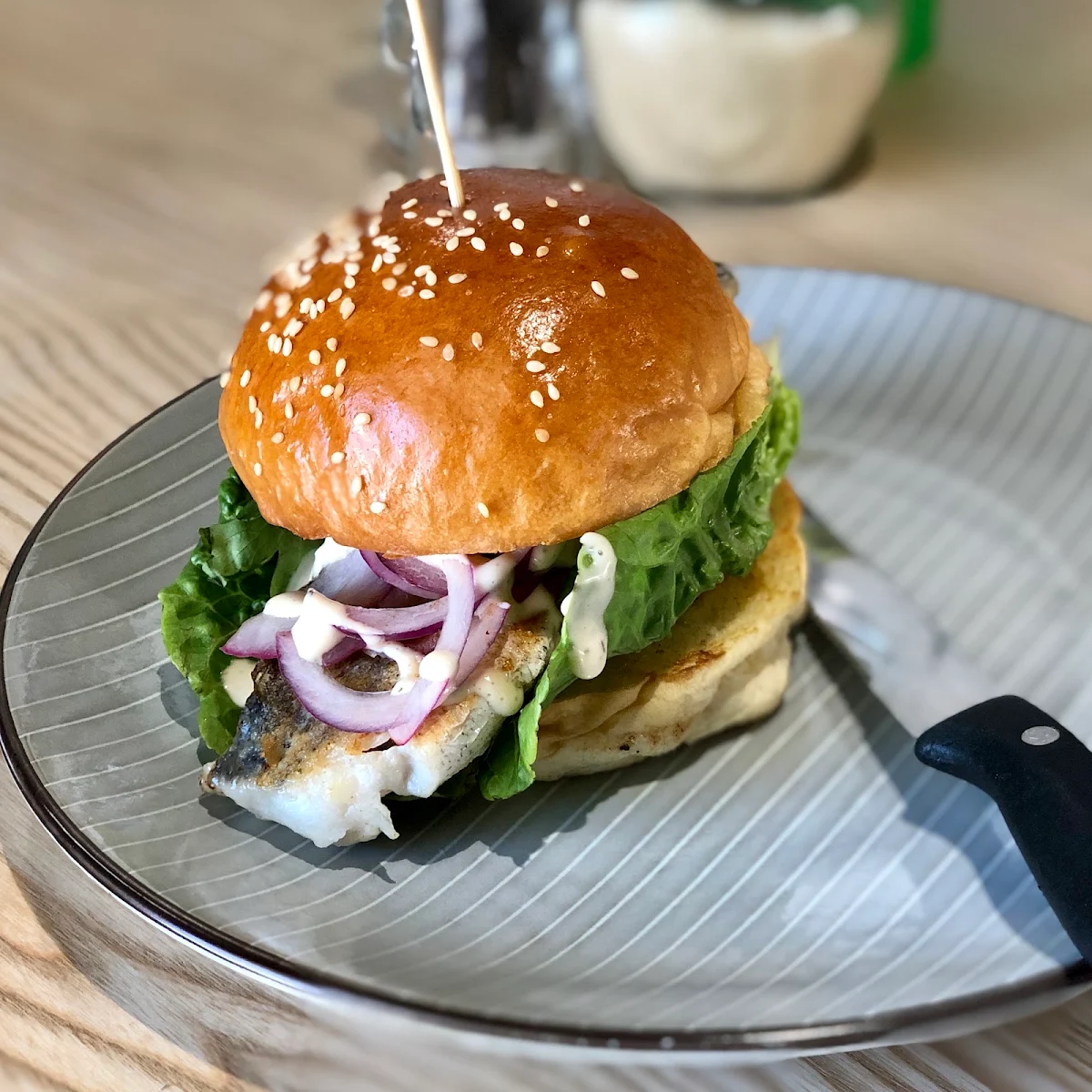 Grilled Fish Burger