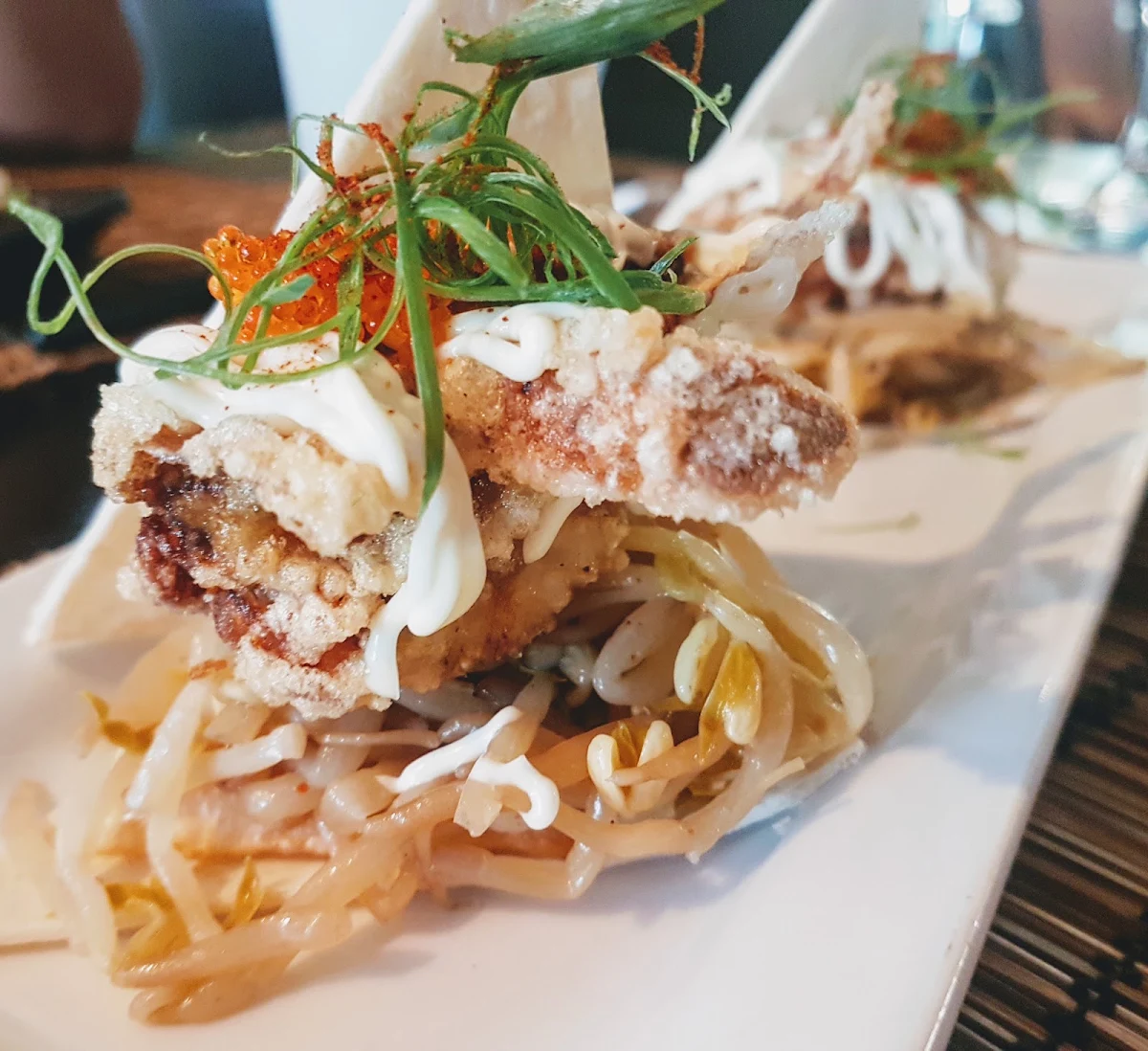 Soft Shell Crab Tacos, Acacia Modern Japanese Dining