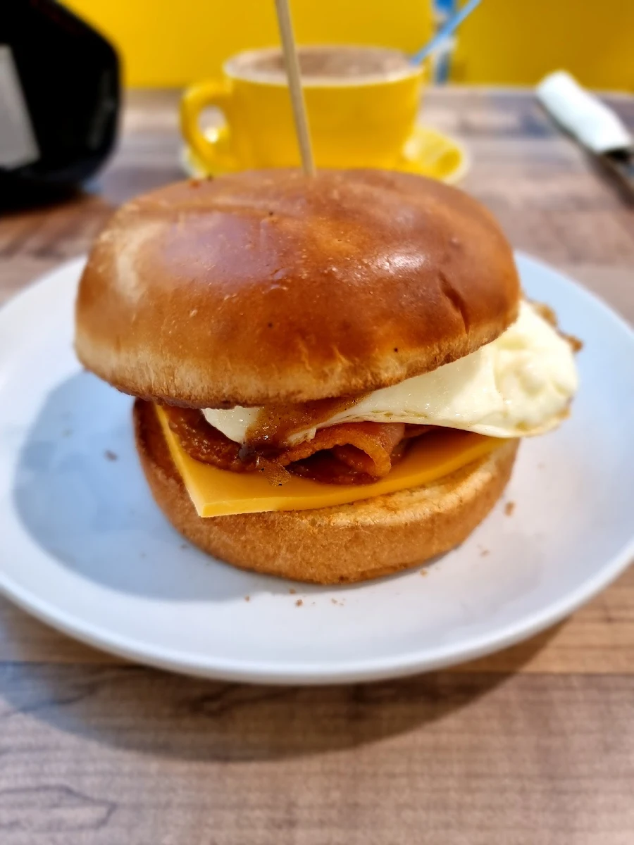 Bacon Egg Roll with American Cheese