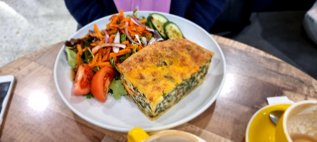Spinach Frittata with Extra Side Salad
