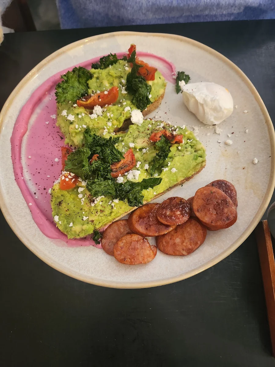 Smashed Avocado with Side Chorizo