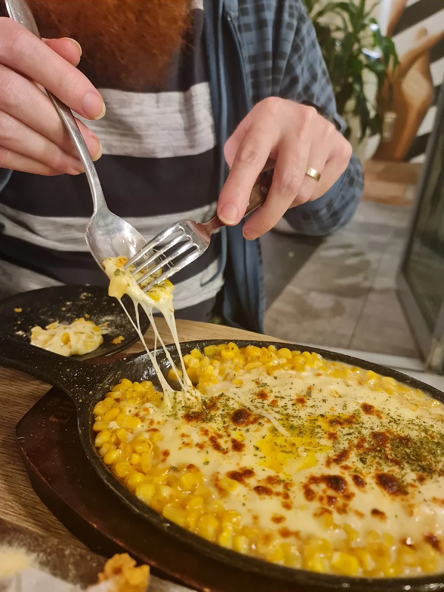 Corn Cheese, Momo Chicken