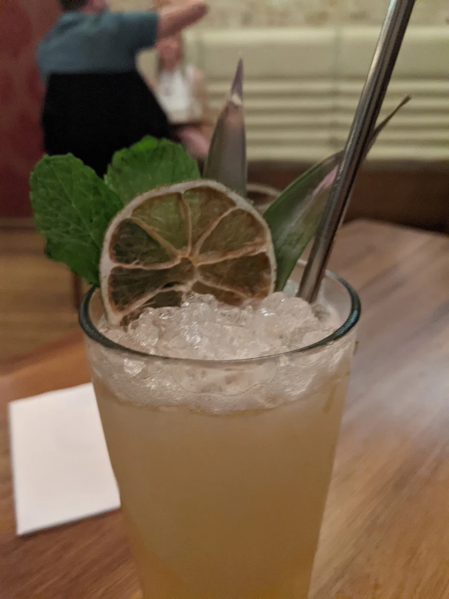 Rum Swizzle, Seamstress Restaurant and Bar