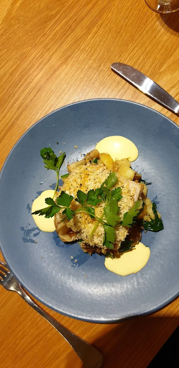 Barramundi Served on a Bed of Chat Potatoes