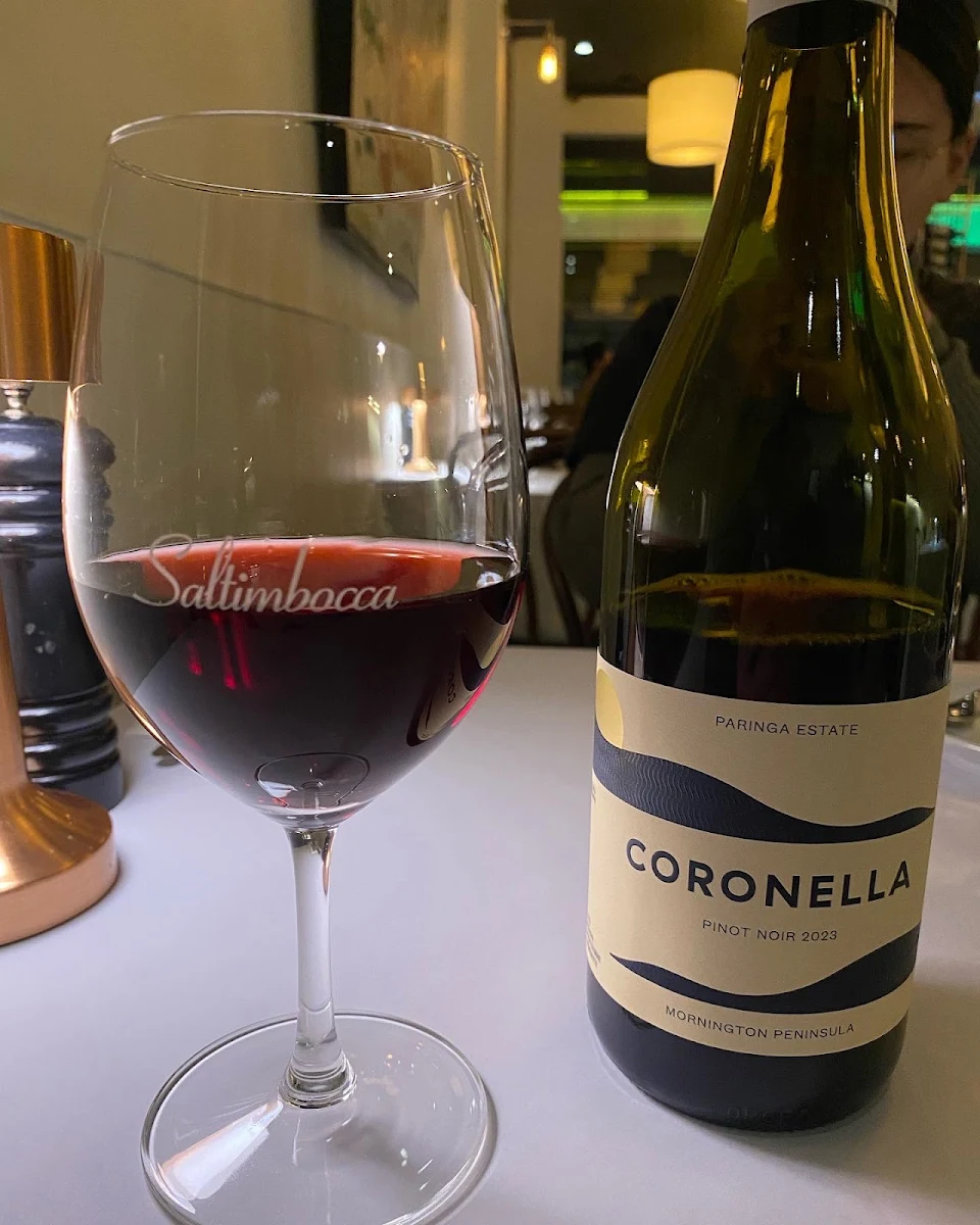 Pinot Noir, Saltimbocca Italian Restaurant