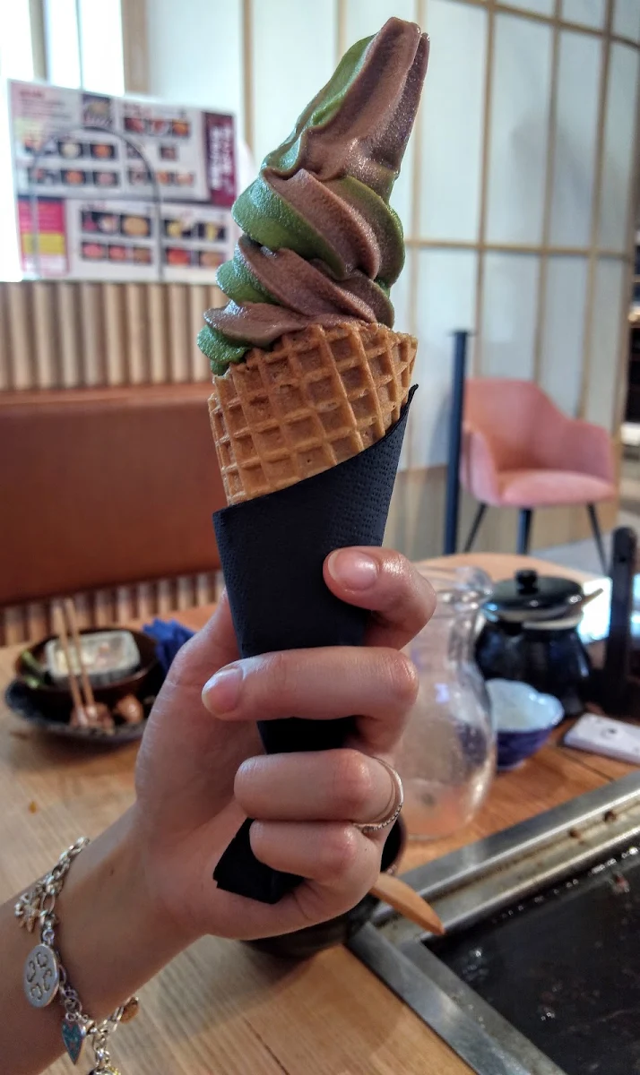 With Soy Milk Soft Serve