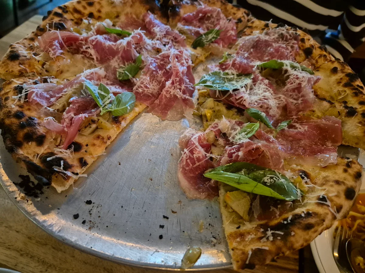 Prosciutto Pizza, Kneading Ruby