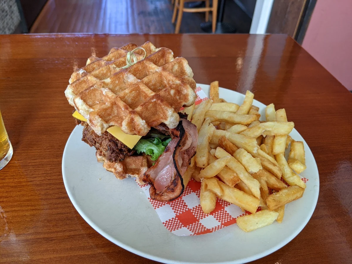 Chicken Waffle Burger