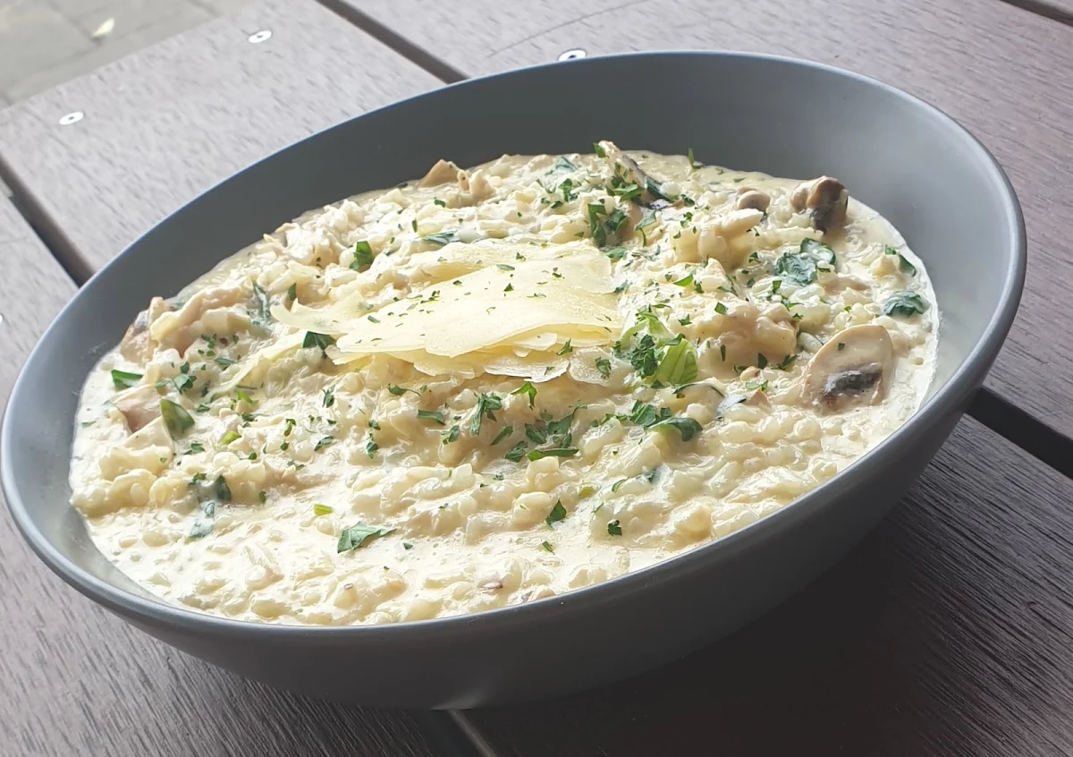 Chicken Risotto, Collars and Cuffs Licensed Cafe