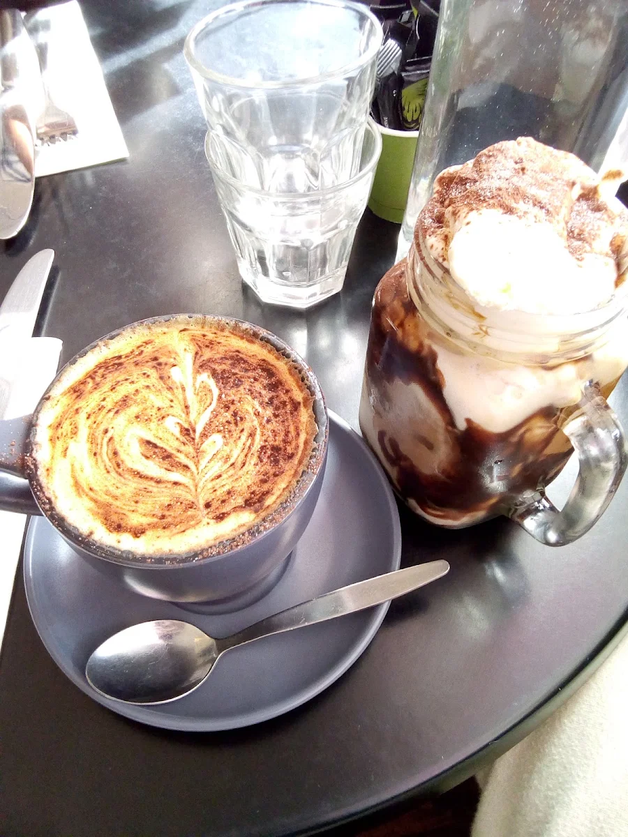 Cappuccino and Iced Mocha