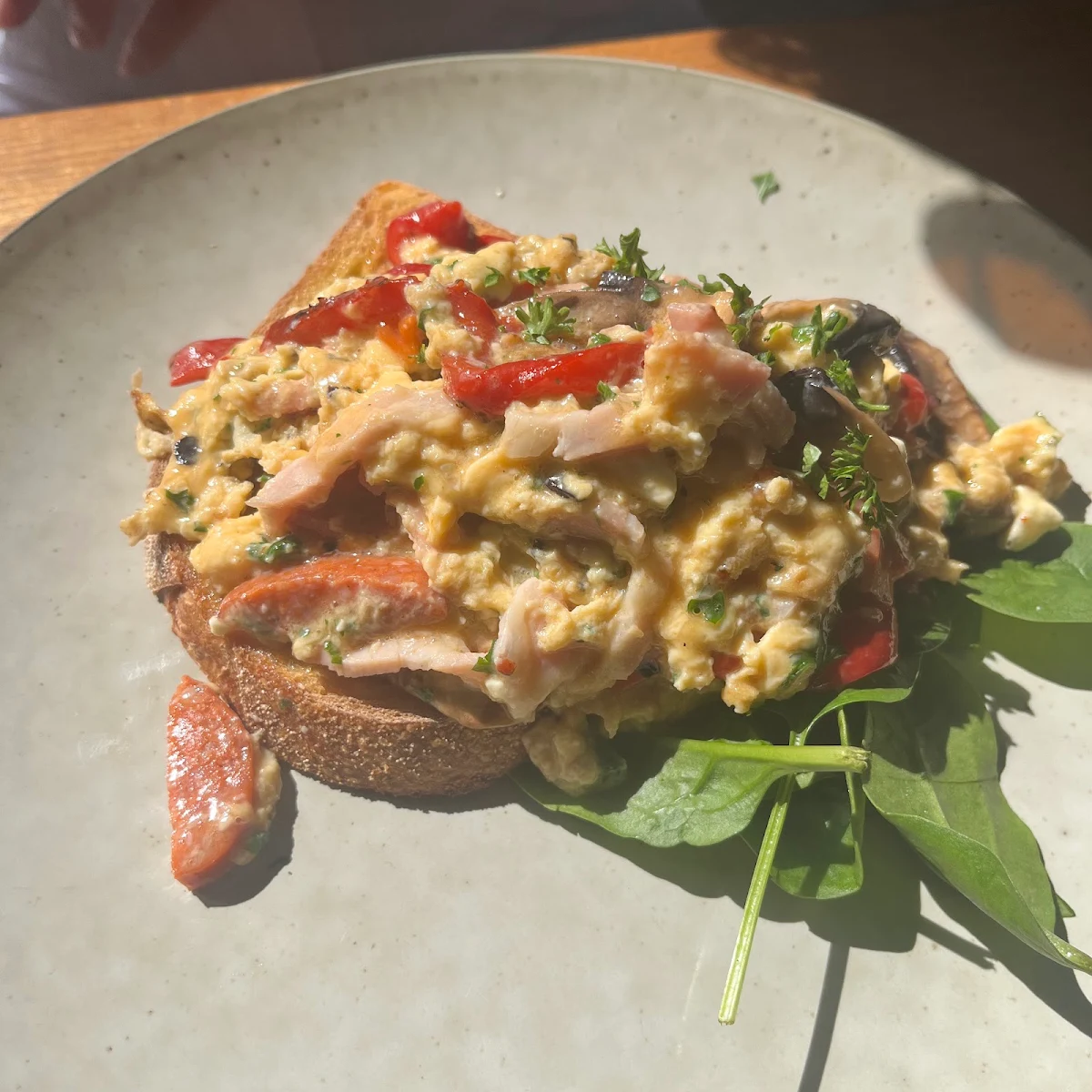 Scrambled Eggs, Goldbergs Coffee House