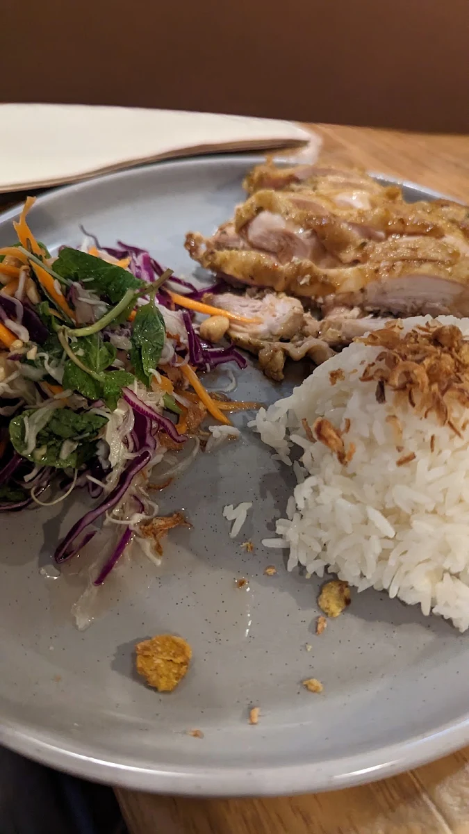 Chicken Rice and Salad