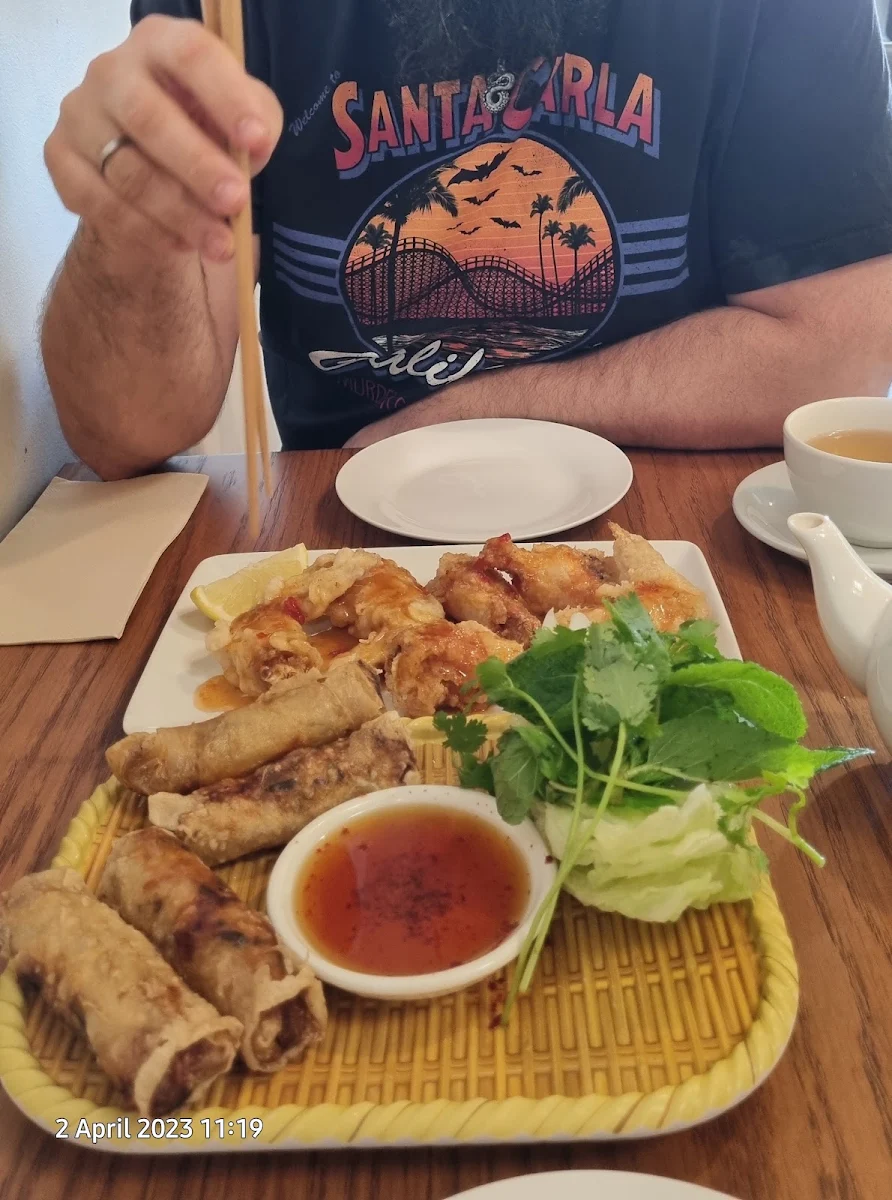 Spring Rolls and Chicken Wings