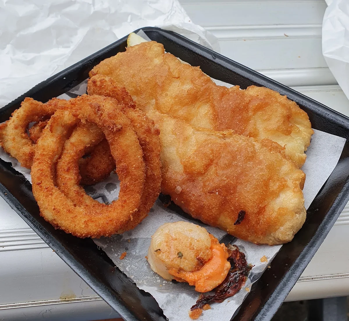 Battered Red Emperor, Maddigan's Seafood