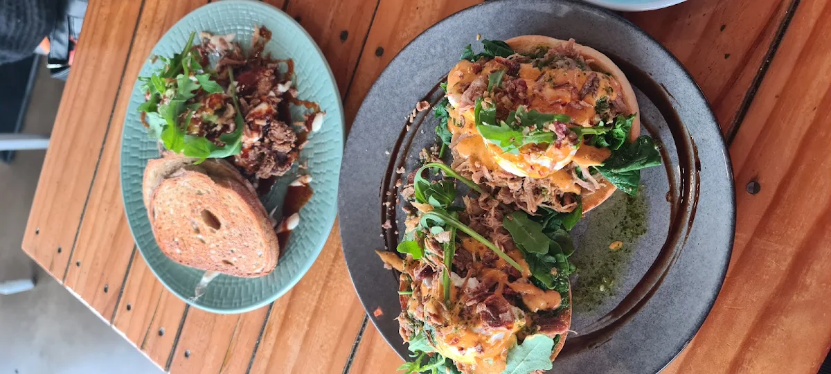 Pulled Pork Benedict, Coco + Boho