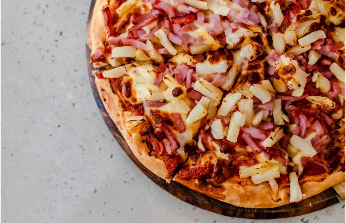 Ham and Cheese Pizza