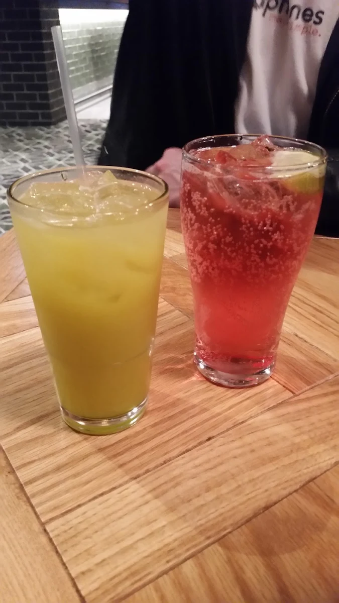 Pineapple and Raspberry Drinks, Gregory Hills Hotel