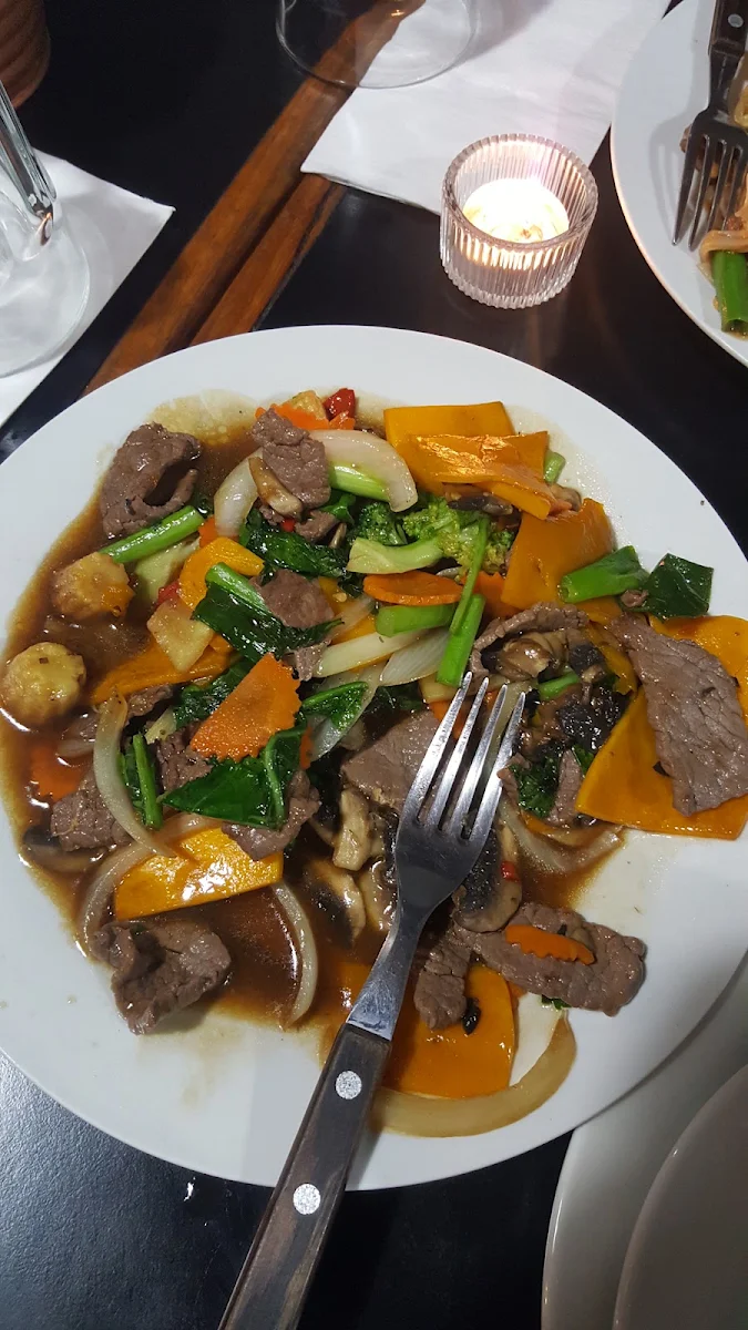 Chilli Basil Beef, Thai Garden Restaurant