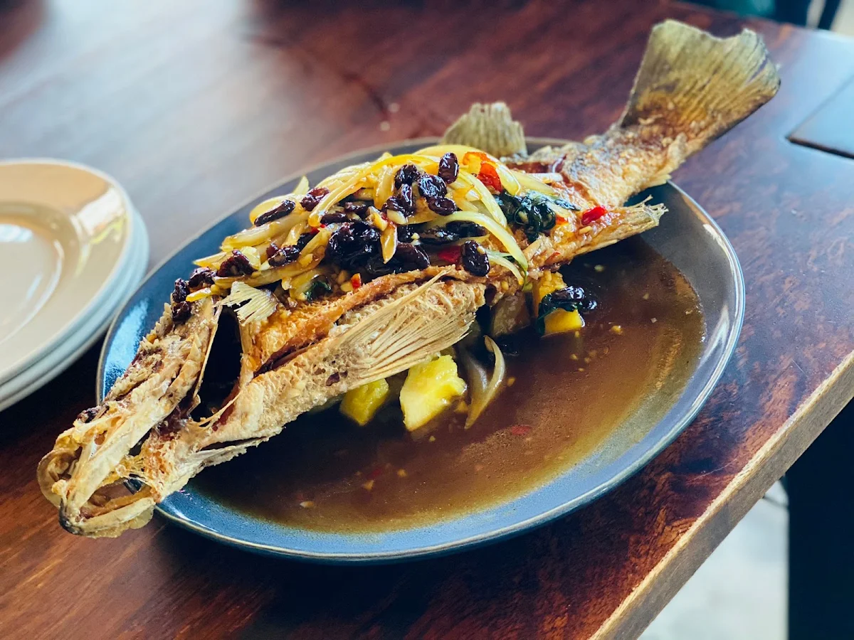 Deep Fried Barramundi, Thai Garden Restaurant
