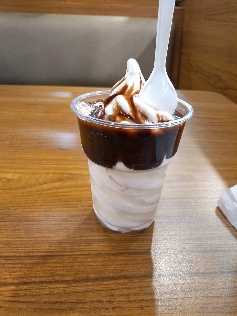 Ice Cream Sundae with Chocolate Sauce