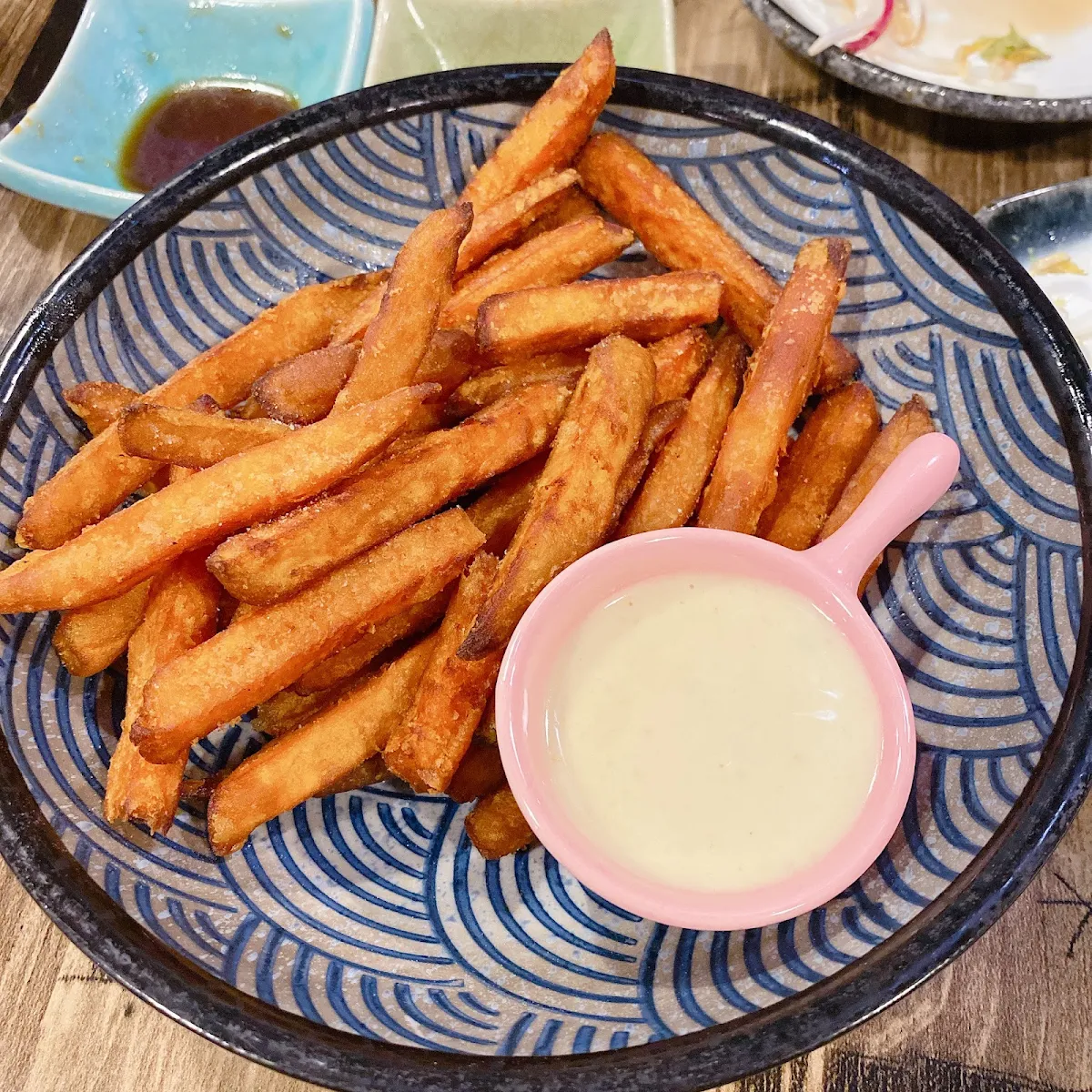Sweet Potato Fries w Salted Egg Dipping Sauce