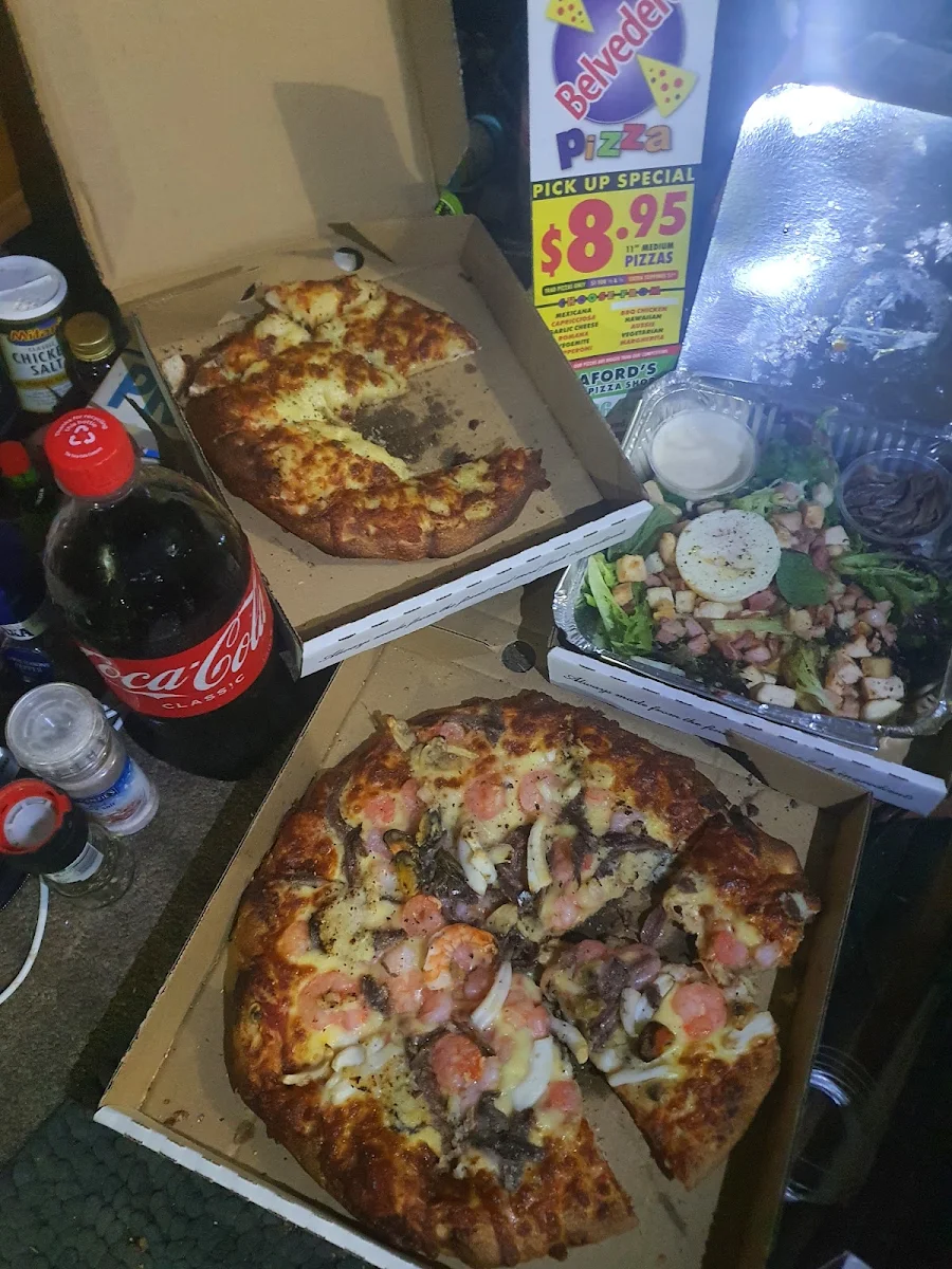Basic Large Pizza, Belvedere Pizza