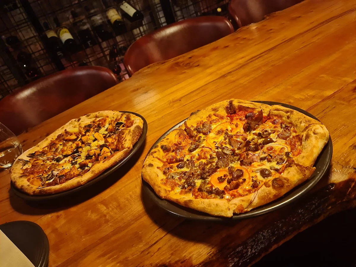 Pulled Lamb Pizza, Grape Food and Wine Bar