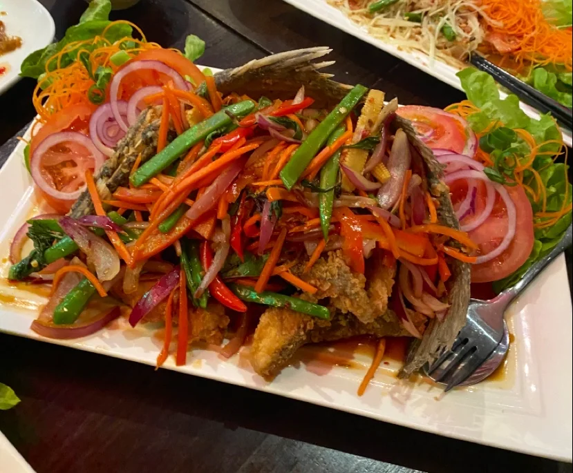 Fried Fish, Royal Orchard Thai