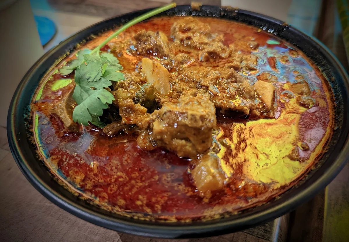 Lamb Curry, Roti Bar Little Collins St