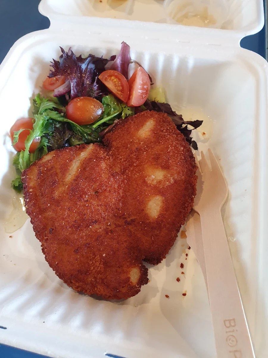 Chicken Schnitzel, Coffee Guru Franklin