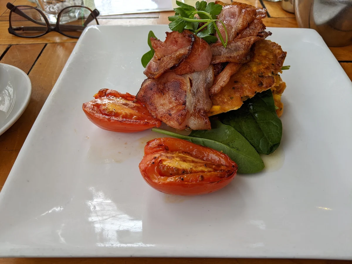 Corn Fritters with Bacon