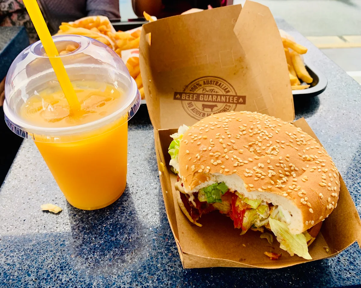 Veggie Burger and Fries