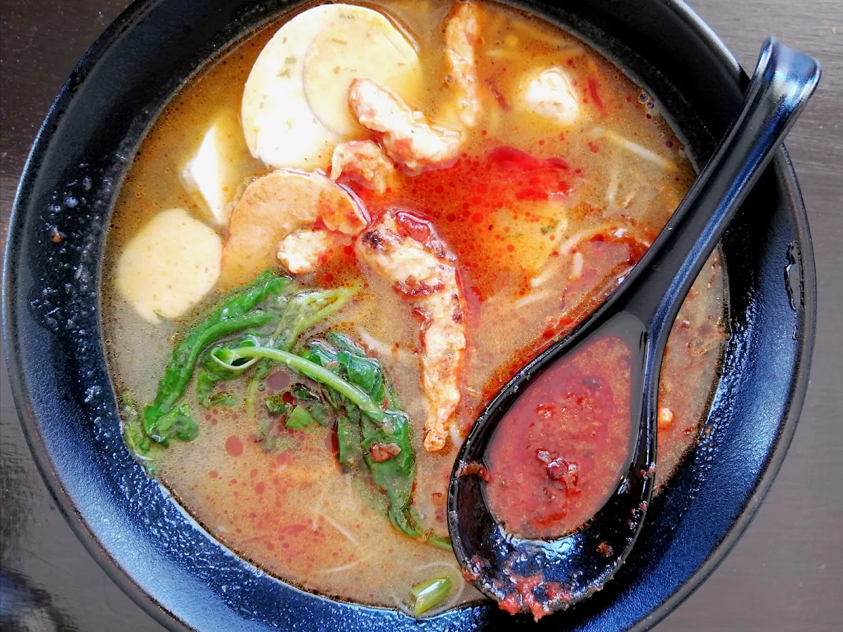 Vegetarian Prawn Soup Noodles