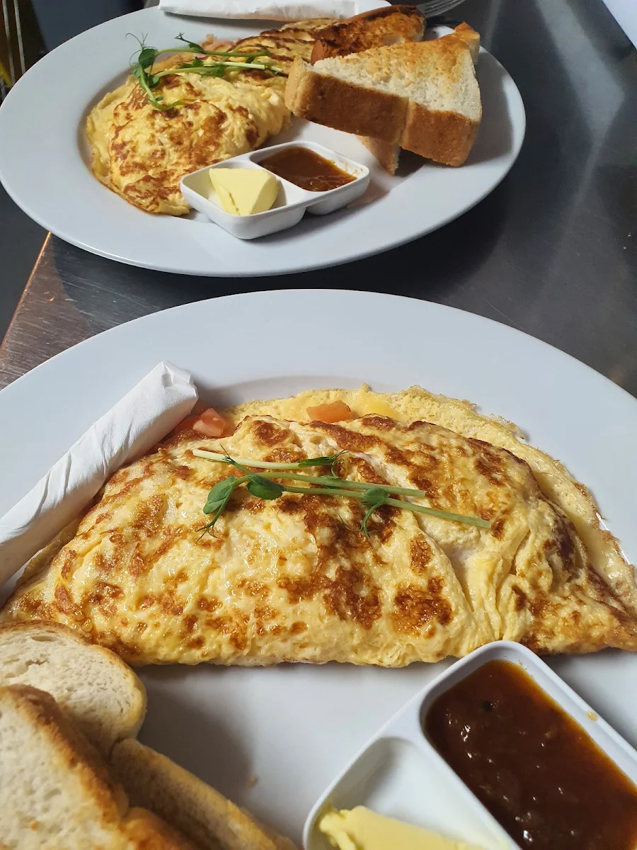Omelette on Toast