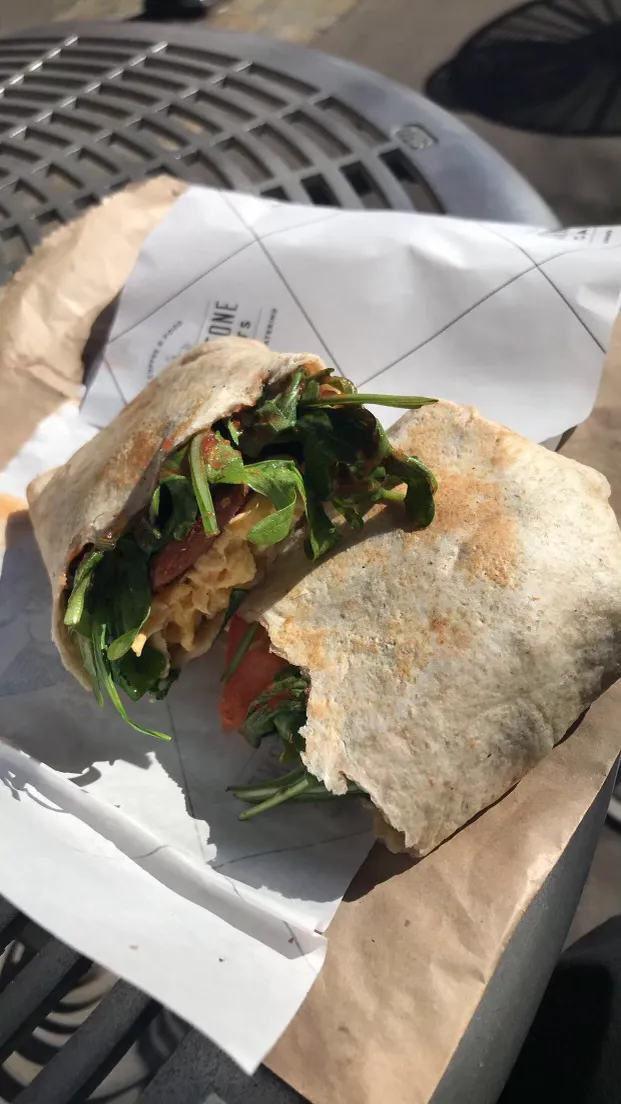 Breakfast Wrap, Cornerstone Cafe UTS
