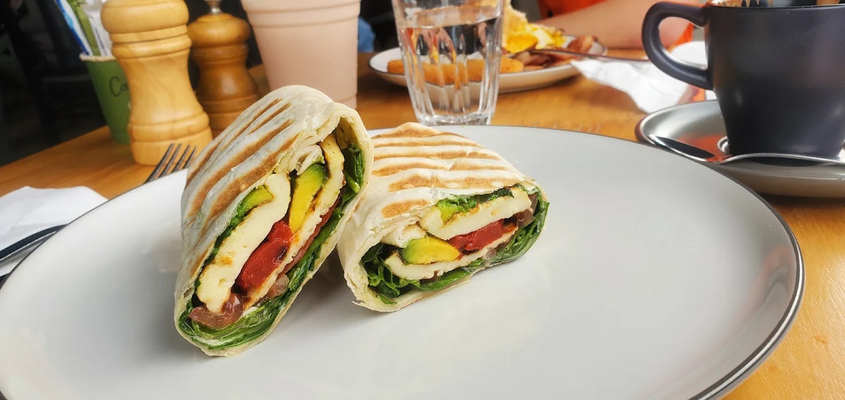 Halloumi Wrap, Blackwall Cafe