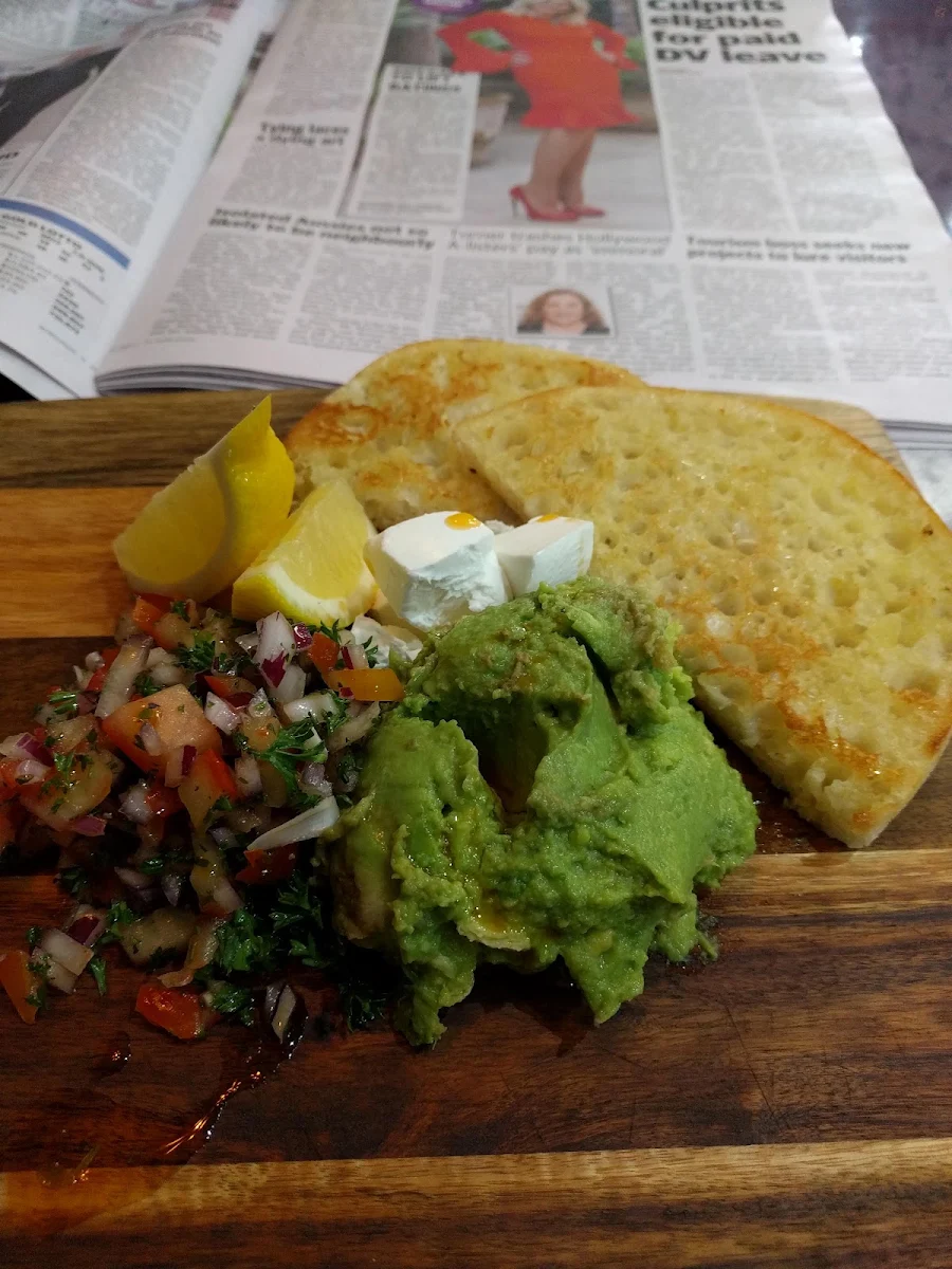 Smashed Avacado, Utopia cafe Kingaroy